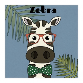 Zobacz obraz Zebra hipster, IDD_020