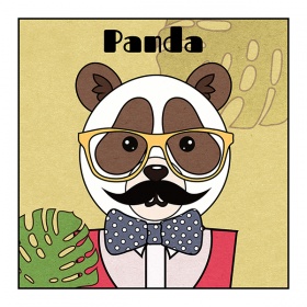 Zobacz obraz Panda hipster, IDD_018
