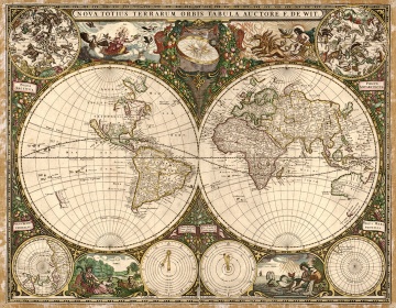 Zobacz obraz Stara mapa świata 017, MAP_017